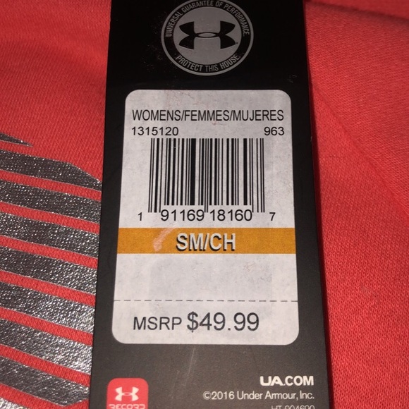 NEW WITH TAGS Orange Under Armor Sweatshirt - Picture 4 of 7